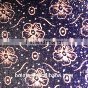 Poly and Spandex White KS Velvet With Flocking for Winter Loose Velvet Dress thumbnail-1