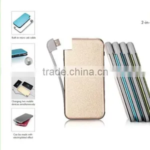 2016 Upmarket Portable Slim Power Bank;oem Logo 6000mah Power Charger;full Capacity Iphones Mobile Power Bank thumbnail-1
