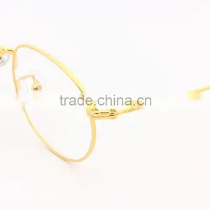 GB103 Simple Vintage Style Round Golden Metal Frame Reading Glasses thumbnail-6