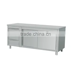 Icegreen Stainless Steel Work Prep Table/ Cabinet With 3 Left Drawers thumbnail-1