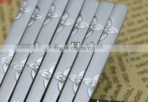 Stainless Steel Chopsticks Korean Hopsticks Solid Chopsticks With Carved Designs thumbnail-1