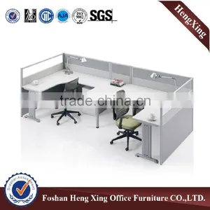 2016 Newest Modern Design Light Color 4 Seaters Office Partition HX-PT004 thumbnail-6