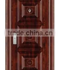 Cheap Front Steel Apartment Building Entrance Door thumbnail-6