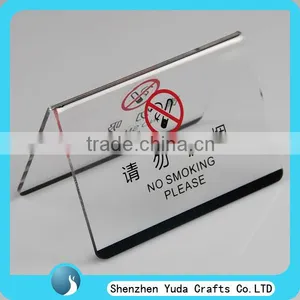 Acrylic UV Printing Service, Clear Acrylic Table Tent With Priting thumbnail-1