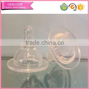 BPA Free Wide Neck Silicone Non Toxic Baby Nipple thumbnail-1