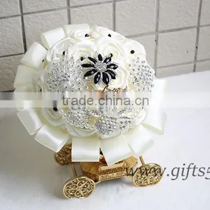 2016 Latest Handmade Graceful Bride Flower Bouquet thumbnail-2
