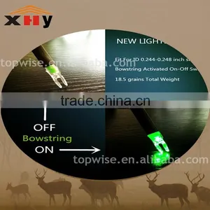 Archery- LED Lighted Arrow Nock 6.2-6.3mm Bowstring Activated On-off Switch thumbnail-1