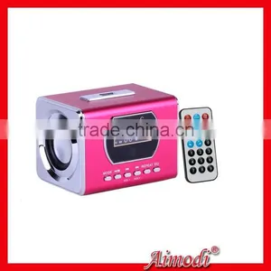 Full Metal Remote Control Speaker, Mini Portable Digital Speaker With Line in Function thumbnail-2