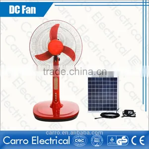 New Model 16inch Super Cooling Solar Battery Emergency dc Fan With Led thumbnail-3