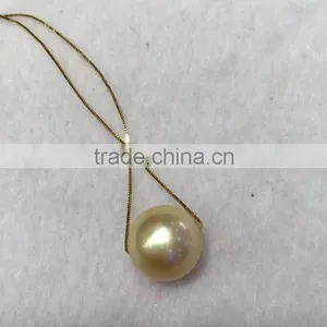 Elegant Golden South Sea Pearl Pendant With High Quality thumbnail-3