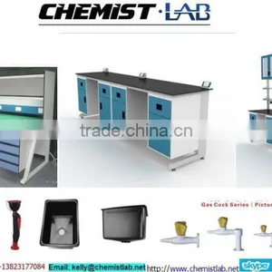 Heavy Duty Steel Physical Lab Work Table With Full Height Drawers & Epoxy Resin Top thumbnail-5