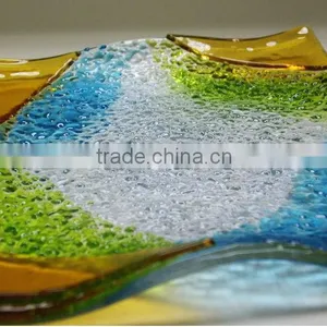 Restaurant Popular Colorful Liuli Crystal Plate thumbnail-1