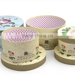 New Type Round Paper Gift Packaging Box With Good Quality thumbnail-1