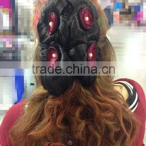 Wholesale Synthetic Hair Pieces, Claw Clip Hair Updo thumbnail-1