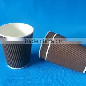 2016 New Design With 12oz Ripple Wall Paper Coffee Cups for Hot Drink From China thumbnail-3
