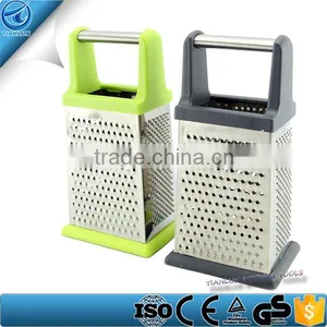 4 Sides Stainless Steel Vegetable Slicer Grater,Mini Manual Kitchen Tower Grater,4 Sides Portable Stainless Steel Cheese Graters thumbnail-1