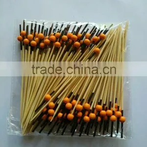 High Quality Craft Fruit Pick Bamboo Stick Cheap Natural Bamboo Fruit Kabob Sticks thumbnail-2