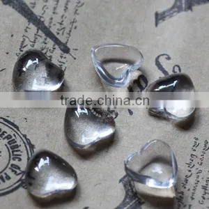 10MM Transparent Heart Shape Glass Cabochon,pendant Setting Cabochon4130003 thumbnail-1