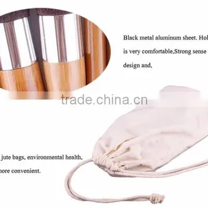 Hot Sale High Quality 11 Pcs Bamboo Makeup Brush Set Including Kabuki Makeup Brushes thumbnail-6