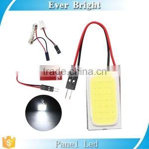 12V COB 21smd Car Panel Interior Light T10 Festoon Dome Adapter W5W C5W Car LED Bulbs Reading Lamp thumbnail-1