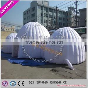 ECO-friend Creative Design Professional China Manufacturer Inflatable White Dome Tent thumbnail-1