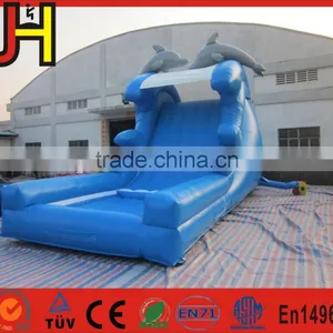 Popular 0.55mm PVC Inflatable Dolphin Water Slide With CE/ EN14960 Certificate thumbnail-1