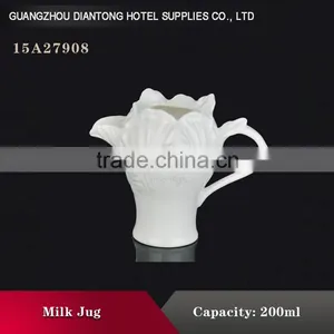 Wholesale Elegant Porcelain Mini Milk Jug Without Handle thumbnail-4