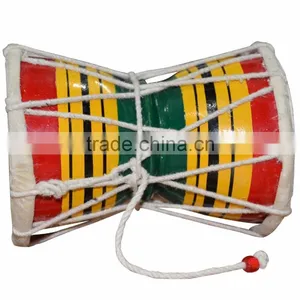 PROFESSIONAL HANDMADE INDIAN RELIGIOUS SHIVA FOLK MUSICAL DAMROO DAMRU thumbnail-3