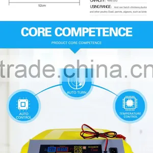 2017 HHD Hot Sale Newest Full Automatic Used Egg Incubators Digital Egg Incubation Hatching CE Approved thumbnail-4