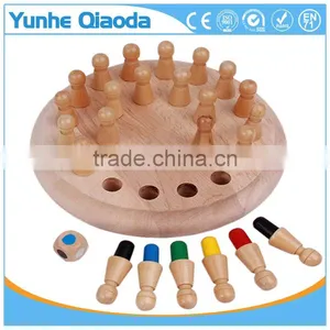 OEM Custom Kids Intelligence Wooden Education Toy Play Chess Game thumbnail-1