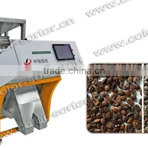 Double CCD Camera Coffee Bean Color Sorter , Rice / Grain Optical Color Selector thumbnail-1