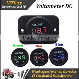 Motorcycle Battery Waterproof Voltage Meter thumbnail-1