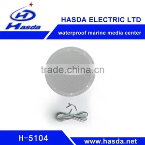 2-WAY White Waterproof Marine Outdoor Bathroom Speakers thumbnail-1