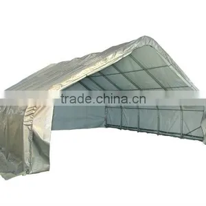 20'x20' Big Steel Structure Siver Grey PE Car Tent thumbnail-1