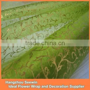 Bronze Spring Green Leaves Rectangle Table CCloth thumbnail-1