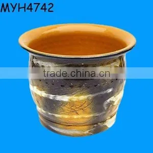 Antique Decorative Glazed Clay Flower Pots thumbnail-1