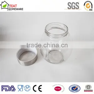 Hot Sale Glass Bottle Glass Storage Pot Glass Jar With Lid thumbnail-2