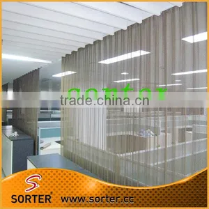 High Quality Silver Aluminum Mesh Used Office Room Partition Mesh Curtain thumbnail-1