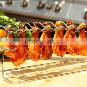 BBQ Chicken Leg & Wing Grill Tool Rack thumbnail-1