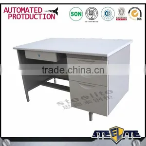 Modern White High Gloss Computer Desk on Sale thumbnail-4