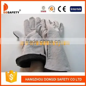 Grey Cow Split Welding Gloves thumbnail-1