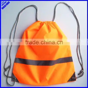 Cheap Promotional Orange 190T Polyester Draw String Bag thumbnail-1
