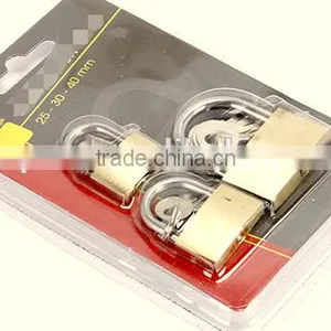 China Professonal Provide Best Price 3pcs Brass Padlock Set Double Blister Pack thumbnail-3