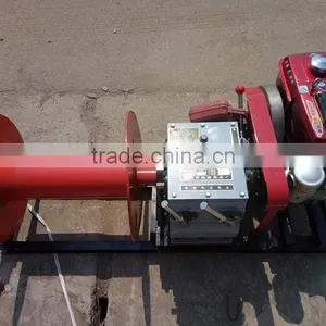 100M Steel Wire Rop Cable Winch Machine Made in China/ 3T Gasoline Engine Cable Winch thumbnail-3