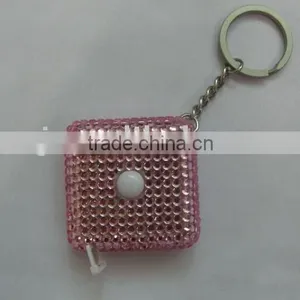 Diamond Covered&Squre Shape& PVC Tape& Measuring Tape thumbnail-1
