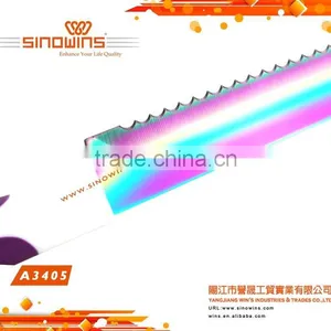 A3405-2 New Design 5pcs Colorful Titanium Blade Stainless Steel Kitchen Knife Set thumbnail-3