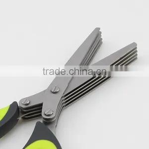 Stainless Steel Kitchen 5 Blades Scissors thumbnail-3