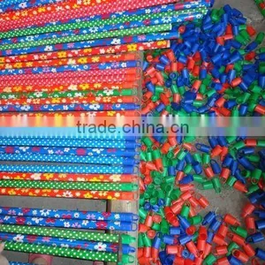 Sweeping Colorful Handle Wooden Broom Coated Pvc thumbnail-6