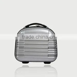 Mini Size Hard Shell Plastic Vanity Bag Cosmetic Case With Zip and Handle thumbnail-1
