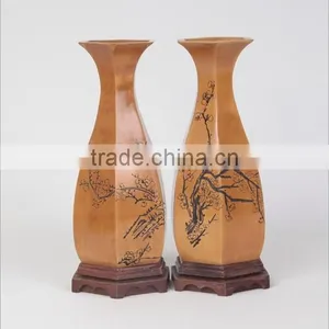 Antique Vase&Flower Wooden Vase Decoration thumbnail-1